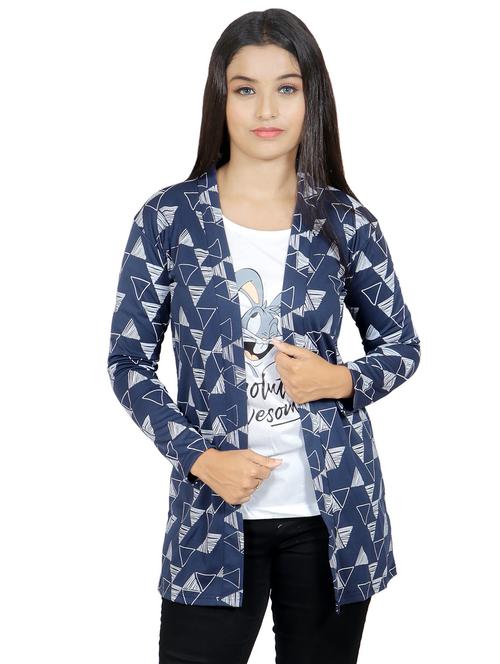 cloth hut women printed shrug - 20053943 - Very Small Image - 1