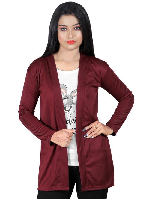 cloth hut women solid shrug - 20053949 - Very Small Image - 1