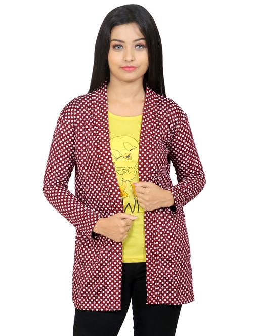 cloth hut women printed shrug - 20053950 - Very Small Image - 1
