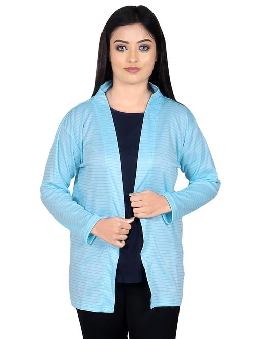 cloth hut women striped regular shrug - 20053952 - Very Small Image - 1