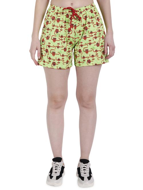 mid rise printed regular shorts - 20053972 - Very Small Image - 1