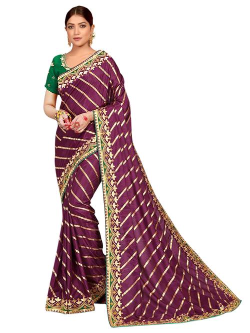 self design saree with blouse - 20054747 - Very Small Image - 1