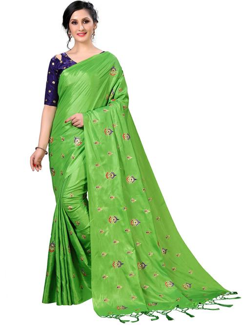 embroidered saree with blouse - 20054767 - Very Small Image - 1