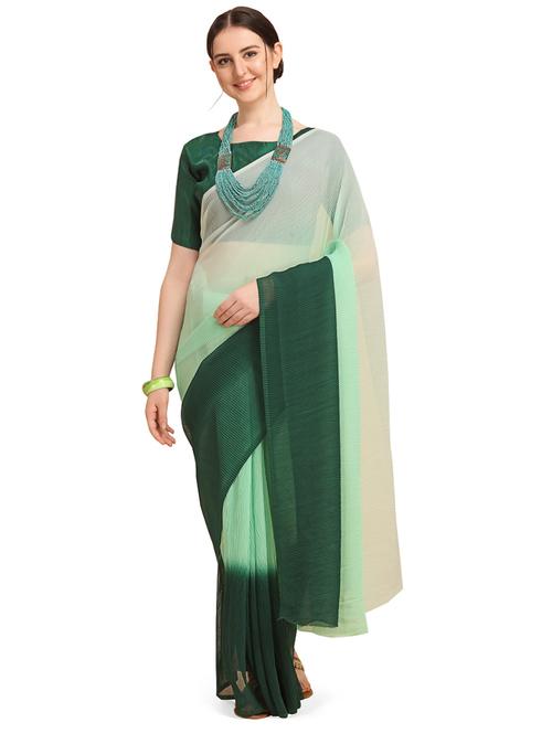 ombre printed saree with blouse - 20055008 - Very Small Image - 1