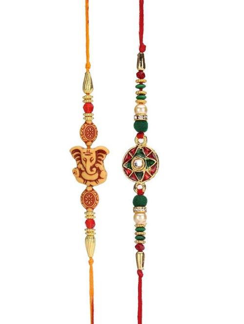 multi colored cotton thread rakhi - 20056137 - Very Small Image - 1