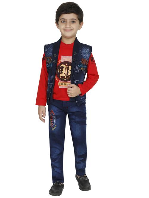 boys printed three piece set - 20056965 - Very Small Image - 1