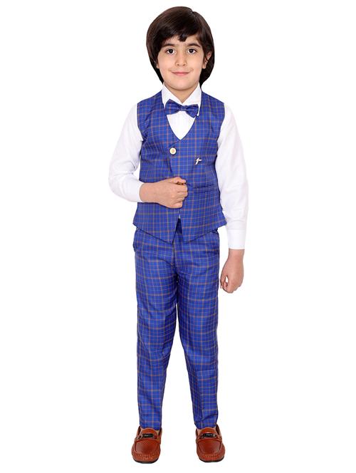 boys party wear 3 piece suit set - 20057209 - Very Small Image - 1