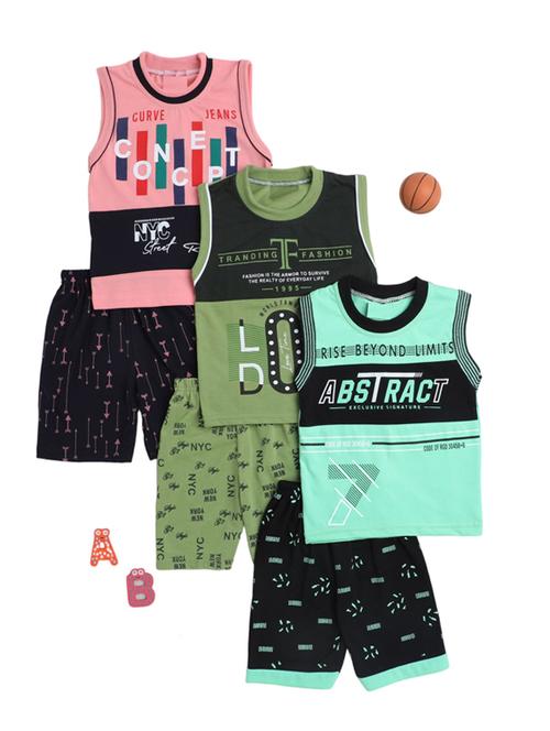 boys set of 3 printed shorts set - 20057309 - Very Small Image - 1