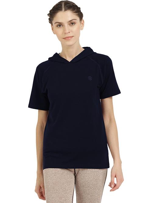 hooded neck solid regular t-shirt - 20058986 - Very Small Image - 1