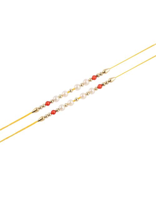 purvani pack of 2 rakhi set with roli chawal & card - 20059369 - Very Small Image - 1