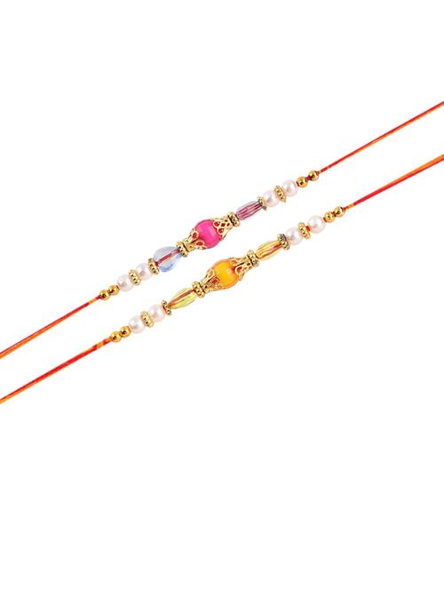 pack of 2 cotton thread rakhi - 20059632 - Very Small Image - 1
