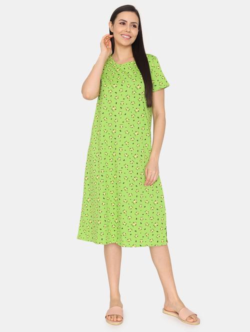 round neck printed sleepshirts - 20059683 - Very Small Image - 1