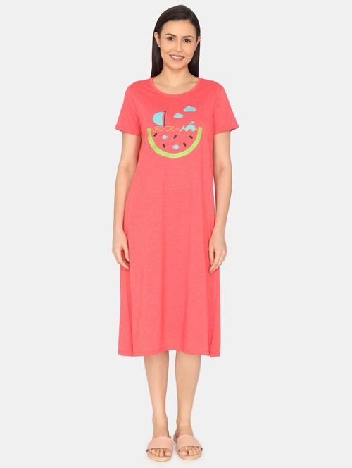 round neck printed sleepshirts - 20059687 - Very Small Image - 1