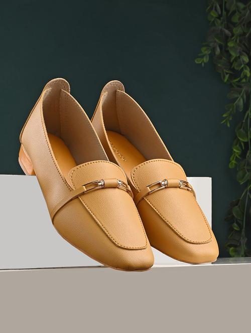 yellow synthetic slip on loafers - 20059844 - Very Small Image - 1