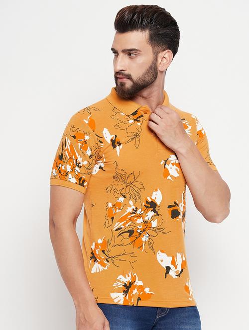 men's printed cotton polo t-shirt - 20059928 - Very Small Image - 1