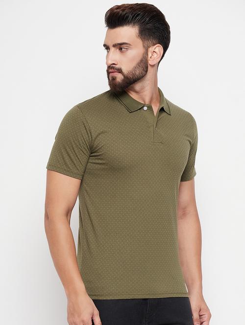 men's printed cotton polo t-shirt - 20060191 - Very Small Image - 1