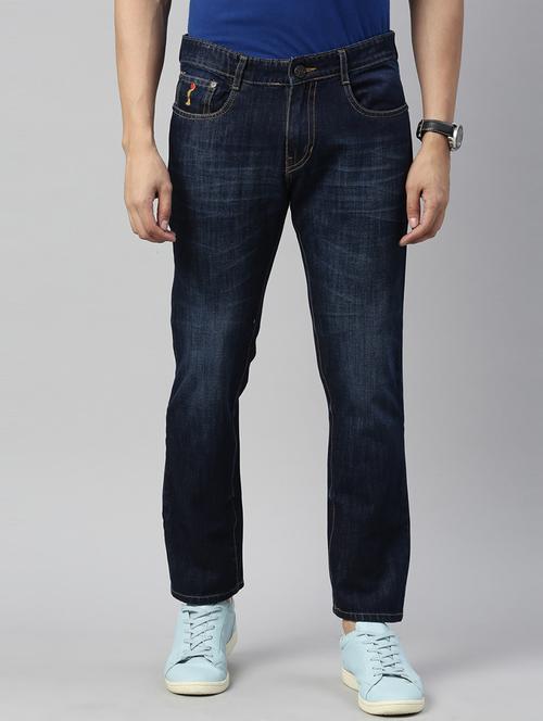 cinocci mens mid rise washed jeans - 20060305 - Very Small Image - 1