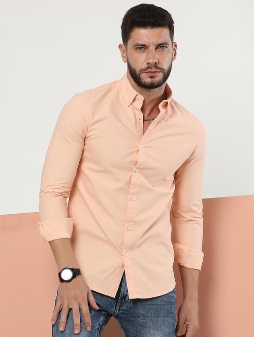 mens solid casual shirt - 20060463 - Very Small Image - 1