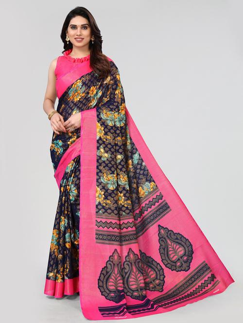 self design woven saree with blouse - 20060733 - Very Small Image - 1