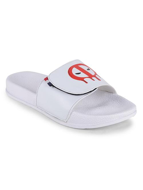white synthetic slip on flip flops - 20061203 - Very Small Image - 1