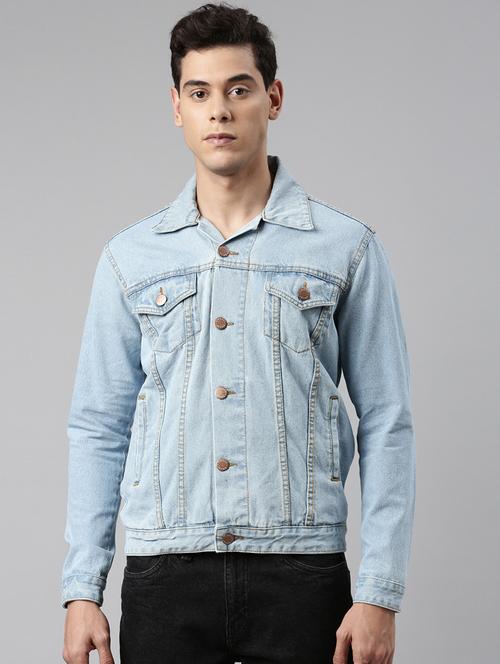 blue washed denim jacket - 20061603 - Very Small Image - 1