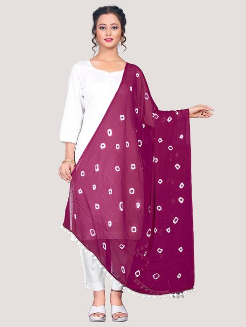 nimidiya women's chiffon printed dupatta - 20064092 - Very Small Image - 1