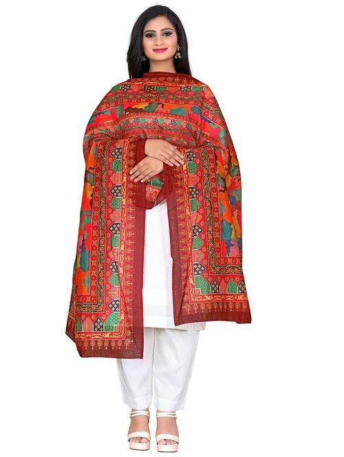 multi color printed dupatta - 20064134 - Very Small Image - 1