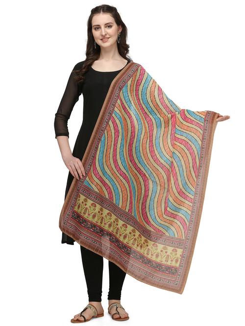 multi color printed dupatta - 20064135 - Very Small Image - 1