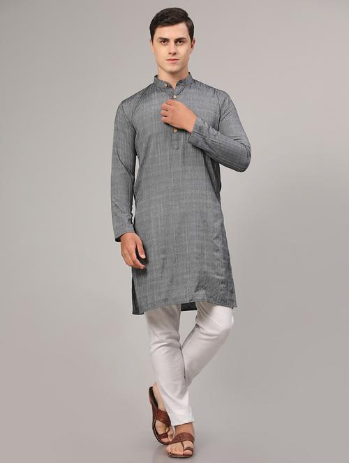 striped kurta pyjama ethnic wear set - 20064238 - Very Small Image - 1