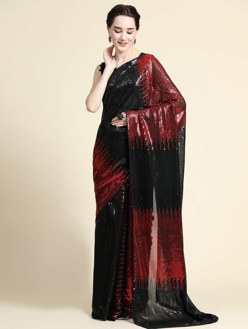 multi color self design saree with blouse - 20064376 - Very Small Image - 1