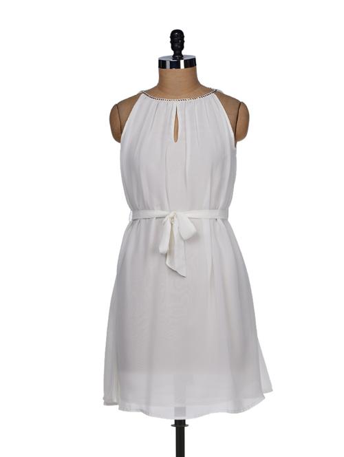 embellished ivory white sundress - 20068 - Very Small Image - 1