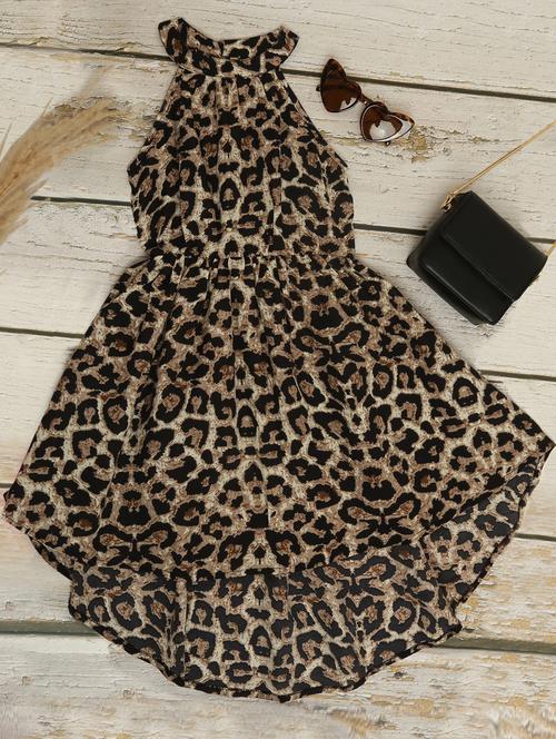 girls halter neck sleeveless frock - 20069964 - Very Small Image - 1