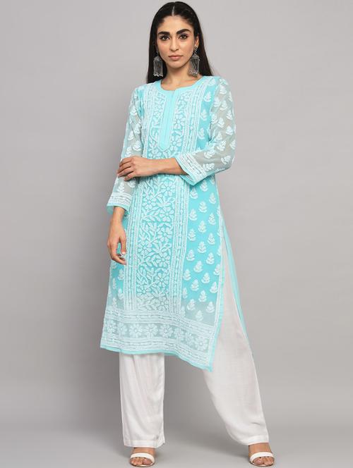women's straight kurta - 20070340 - Very Small Image - 1