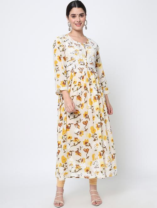 women's flared kurta - 20070354 - Very Small Image - 1