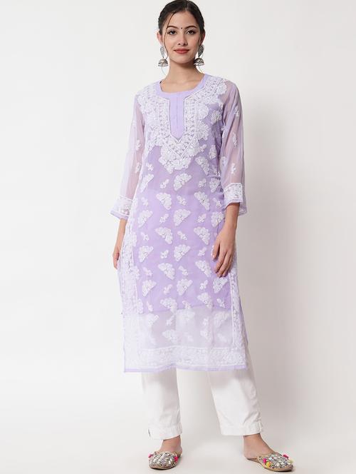 women's straight kurta - 20070416 - Very Small Image - 1