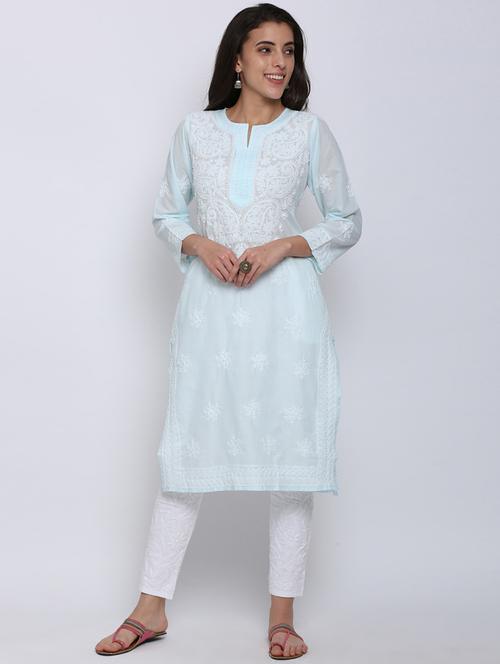 women's straight kurta - 20070502 - Very Small Image - 1