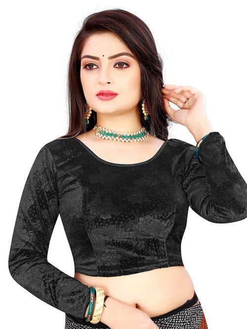 black velvet regular blouse - 20071382 - Very Small Image - 1