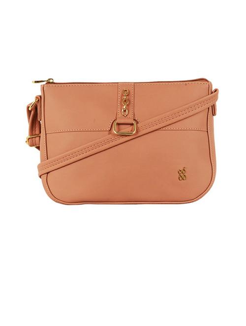 peach pvc regular sling bag - 20077059 - Very Small Image - 1