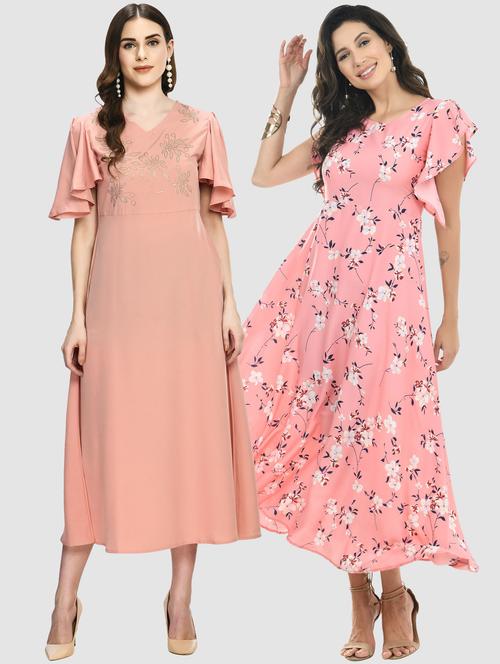 pack of 2 maxi length dress - 20079848 - Very Small Image - 1