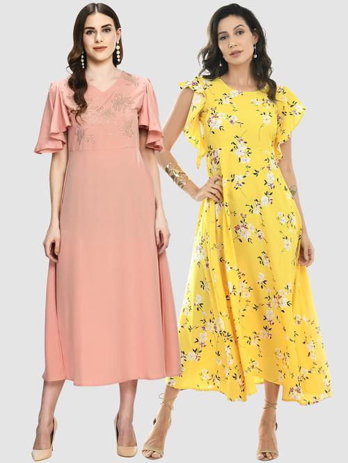 pack of 2 maxi length dress - 20079849 - Very Small Image - 1