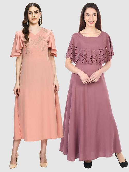 pack of 2 maxi length dress - 20079892 - Very Small Image - 1