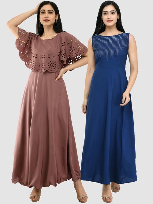 pack of 2 maxi length dress - 20079924 - Very Small Image - 1