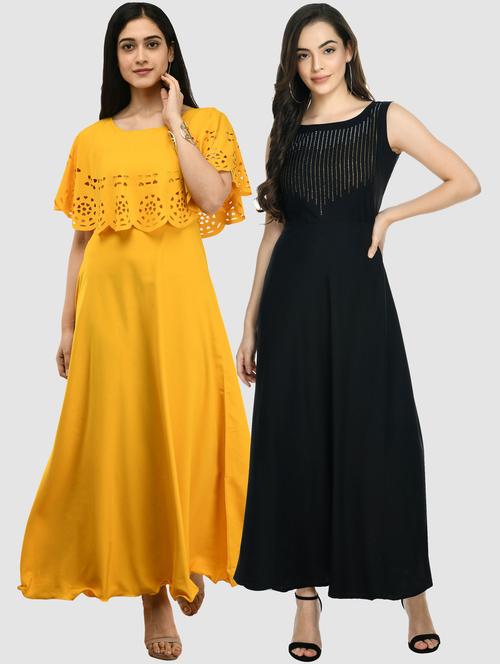 pack of 2 maxi length dress - 20079926 - Very Small Image - 1