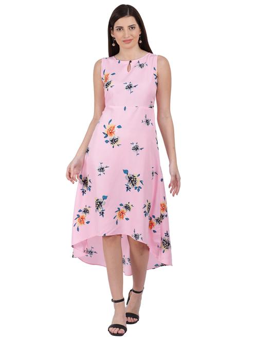 women's high low floral dress - 20079974 - Very Small Image - 1