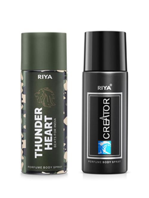 thunder heart & creator body spray deodorant combo pack , long-lasting fragrance - 20080497 - Very Small Image - 1