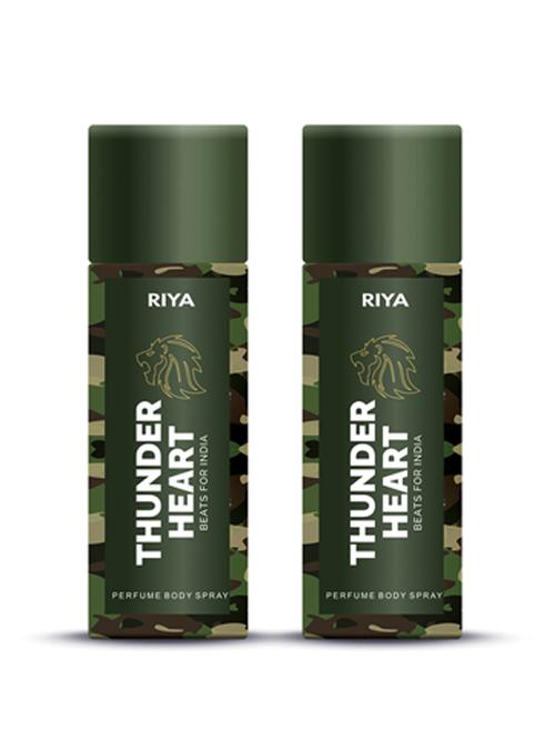 thunder heart beats for india perfume body spray for men 150 ml pack of 2 - 20080501 - Very Small Image - 1