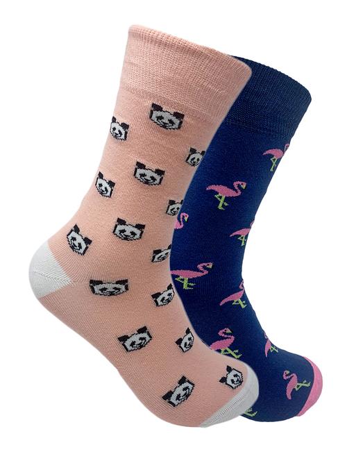 pack of 2 printed above ankle length socks - 20080562 - Very Small Image - 1