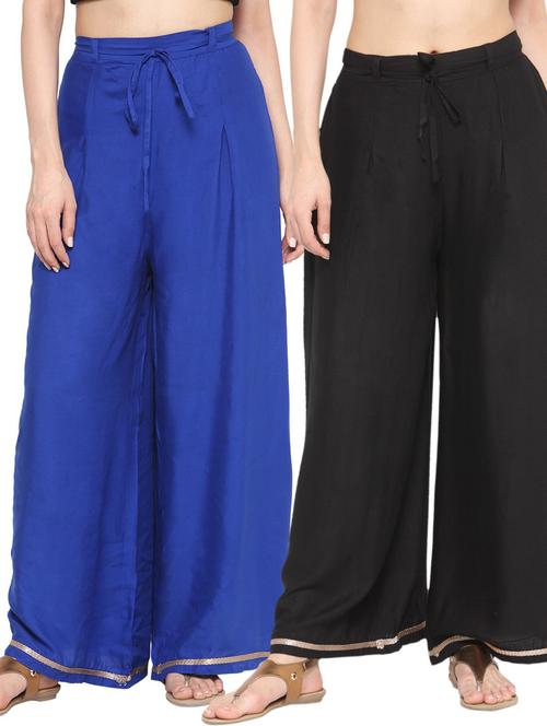 viscose straight palazzo set of 2 - 20083249 - Very Small Image - 1