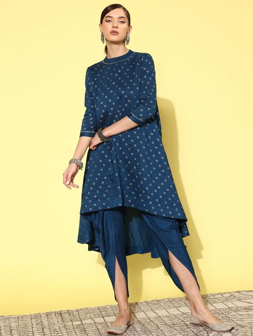 high neck printed fusion set - 20084848 - Very Small Image - 1