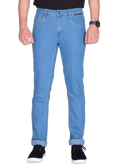 mid rise plain regular fit jeans - 20085019 - Very Small Image - 1